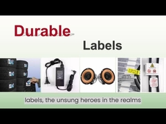 टिकाऊ लेबल सामग्री के आवेदन आत्म चिपकने वाला मुद्रण लेबल कागज मैट चांदी पीईटी