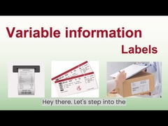 ऊष्मा-संवेदनशील लेबल सामग्री का प्रयोग।